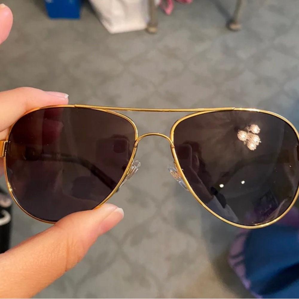 Gold Aviator Sunglasses